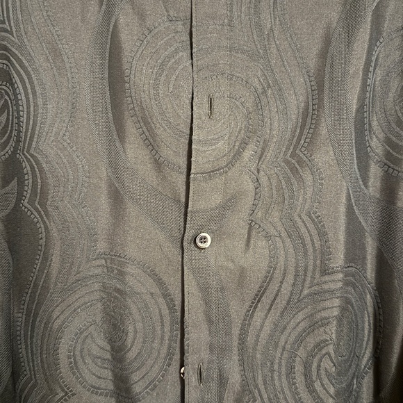 Versace black shirt, cotton silk blend, designer size 4XL - Picture 3 of 4